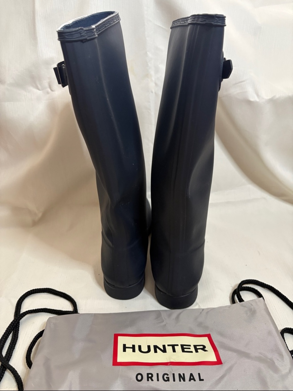 Hunter Original Tall Rain Boots - Navy (NO BOX) - Picture 4 of 7